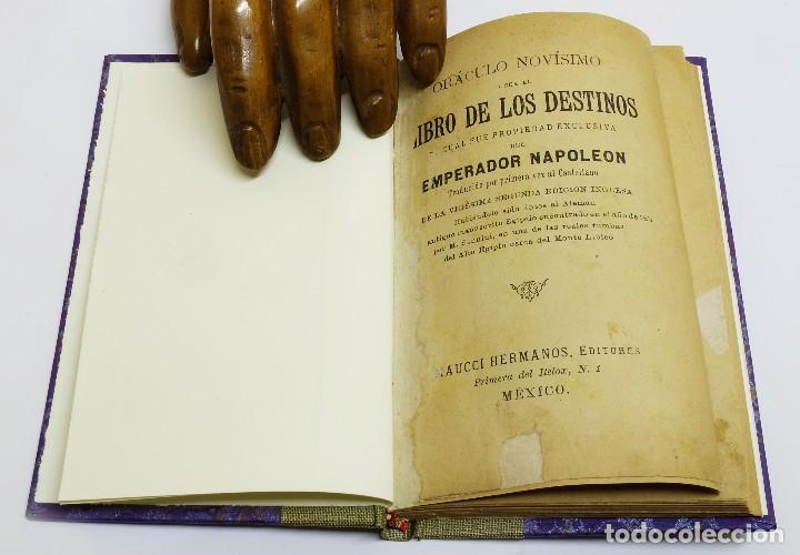 Libros antiguos: 1920c - Libro de los destinos - Oraculo de Napoléón - ESPECIAL OBSEQUIO - Foto 2 - 128329483
