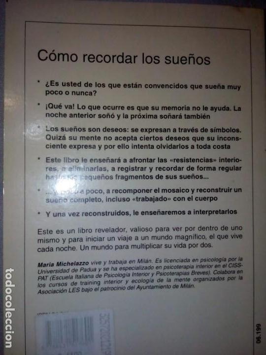Libros antiguos: libro como recordar los sue&ntilde;os-maria michelazzo - Foto 2
