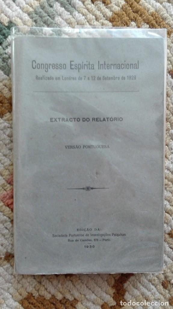 Libros antiguos: Congreso Espirita Internacional. Extracto do relatorio - Foto 1