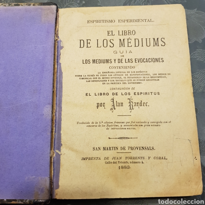 Libros antiguos: El libro de los mediums, Alan Kardec 1883. - Foto 5