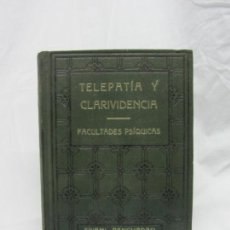 Libros antiguos: TELEPATÍA Y CLARIVIDENCIA - SWAMI PANCHADASI - ANTONIO ROCH EDITOR - BARCELONA. Lote 209120475