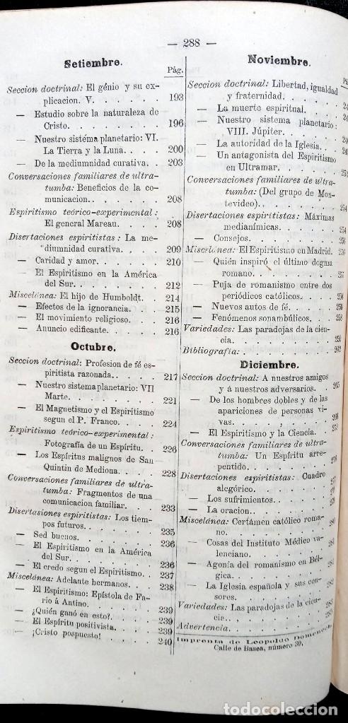 Libros antiguos: REVISTA ESPIRITISTA 1871 + LOS DOGMAS DE LA IGLESIA DE CRISTO por APOLO DE BOLTINN 1870 - Foto 8 - 215017805