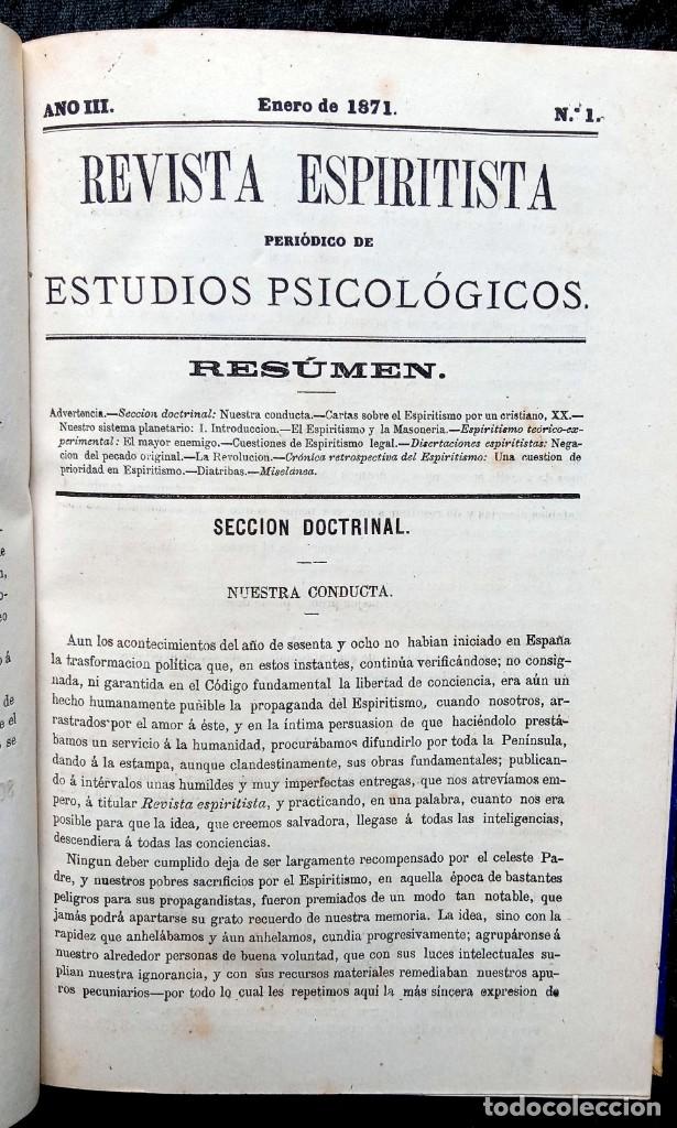 Libros antiguos: REVISTA ESPIRITISTA 1871 + LOS DOGMAS DE LA IGLESIA DE CRISTO por APOLO DE BOLTINN 1870 - Foto 19 - 215017805