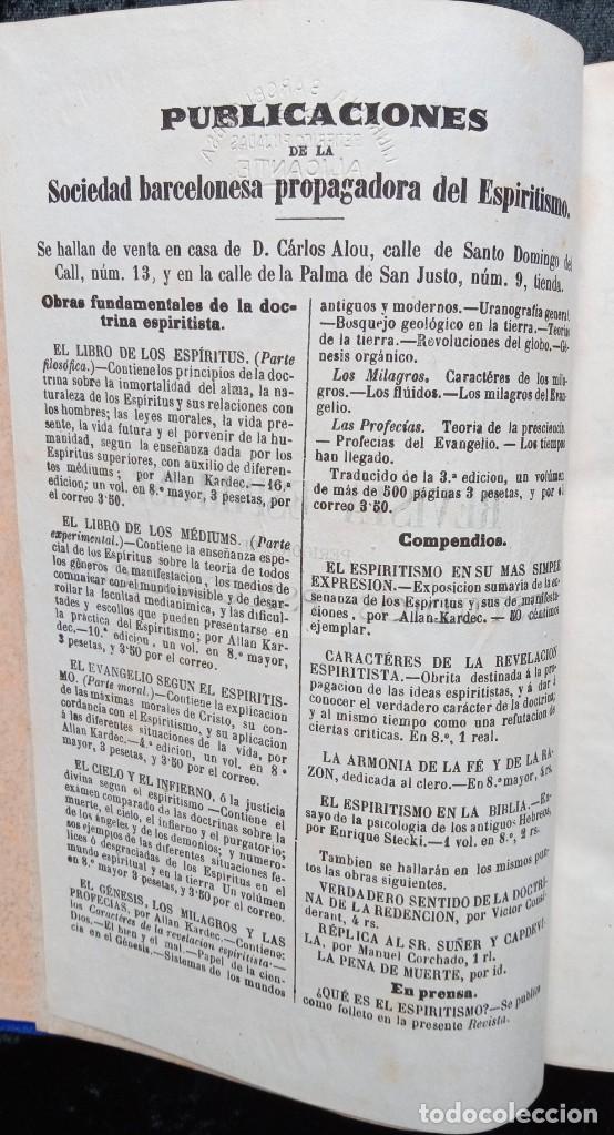 Libros antiguos: REVISTA ESPIRITISTA 1871 + LOS DOGMAS DE LA IGLESIA DE CRISTO por APOLO DE BOLTINN 1870 - Foto 20 - 215017805