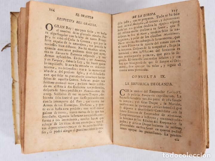 Libros antiguos: El Or&aacute;culo, libro del siglo XVIII - Foto 7
