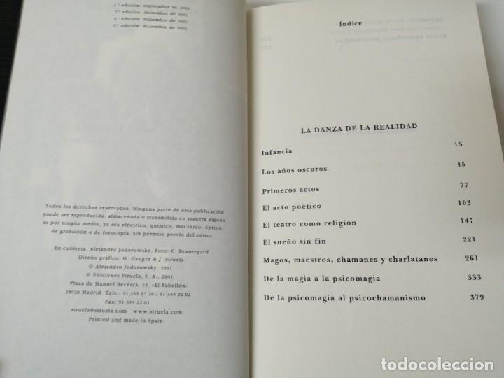 Libros antiguos: JODOROWSKY LA DANZA DE LA REALIDAD FIRMADO Y DEDICADO POR EL AUTOR - Foto 3 - 269485363