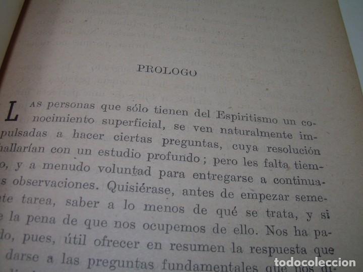 Libros antiguos: &iquest;QUE ES EL ESPIRITISMO?...ALLAN KARDEC. - Foto 4