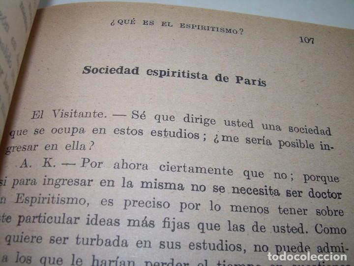 Libros antiguos: &iquest;QUE ES EL ESPIRITISMO?...ALLAN KARDEC. - Foto 5