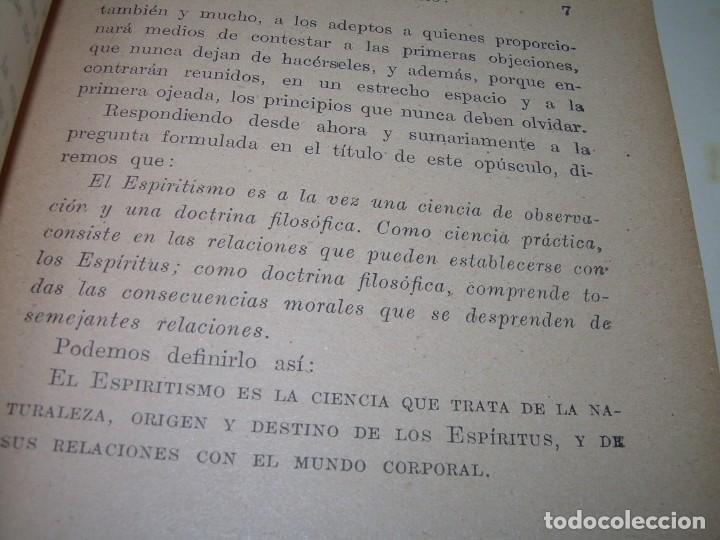 Libros antiguos: &iquest;QUE ES EL ESPIRITISMO?...ALLAN KARDEC. - Foto 14