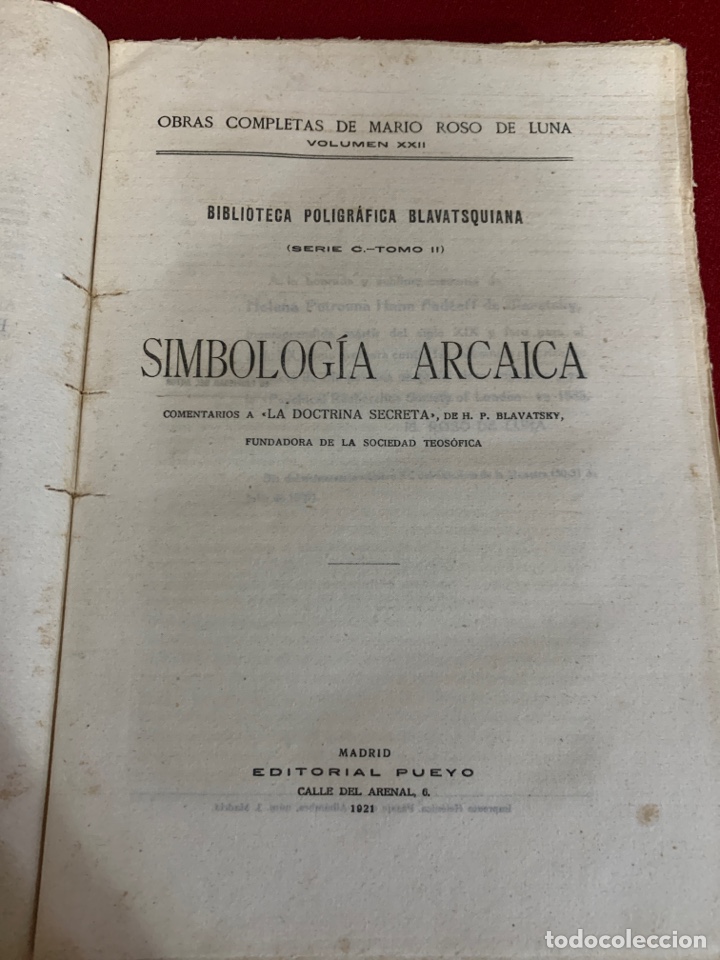 Libros antiguos: Simbolog&iacute;a arcaica. - Foto 2