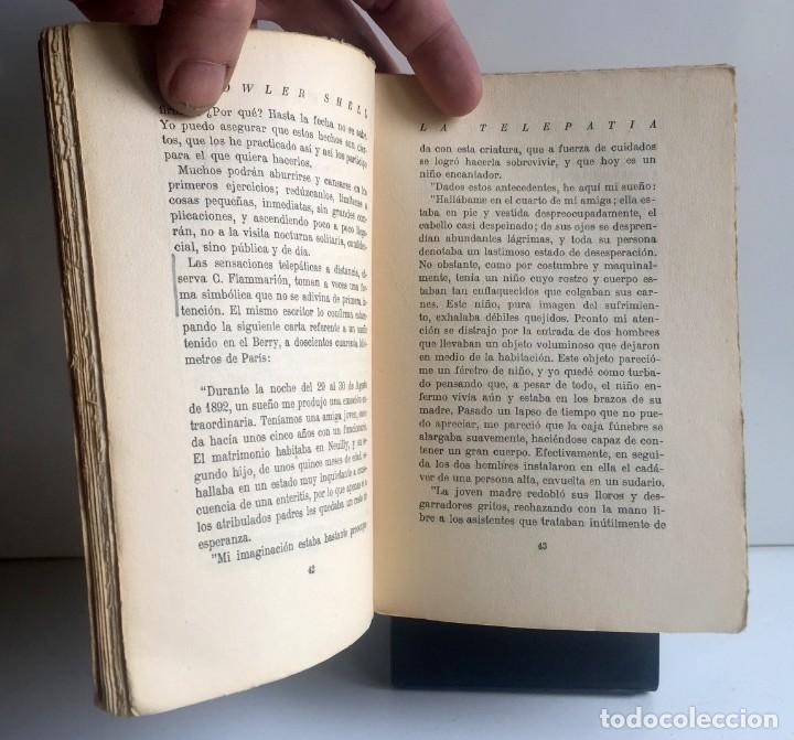 Libros antiguos: LA TELEPAT&Iacute;A. W. Fowler Shell - Foto 5