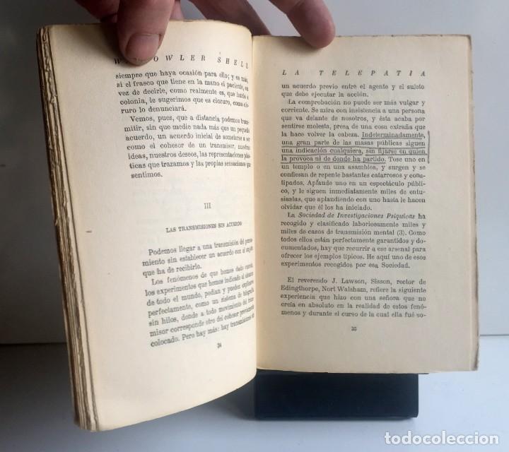 Libros antiguos: LA TELEPAT&Iacute;A. W. Fowler Shell - Foto 6