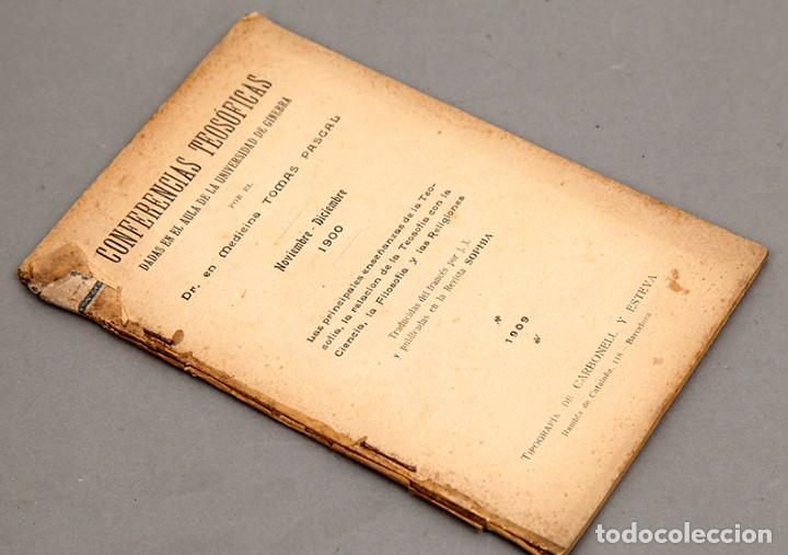 Libros antiguos: TOM&Aacute;S PASCAL - CONFERENCIAS TEOS&Oacute;FICAS - 1909 - Foto 2