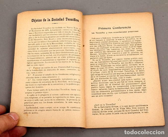 Libros antiguos: TOM&Aacute;S PASCAL - CONFERENCIAS TEOS&Oacute;FICAS - 1909 - Foto 3