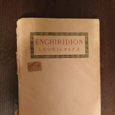 Libri antichi: ENCHIRIDION LEONIS PAPAE