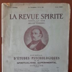 Libros antiguos: ESPIRITISMO. REVUE SPIRITE. JUNIO 1930. CONAN DOYLE, ULTRATUMBA, EL SENTIDO DE LA VIDA, ASTROLOGIA,.