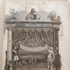 Libros antiguos: HISTORIA PINTORESCA DE LA FRANCMASONERIA 1847 CLAVEL