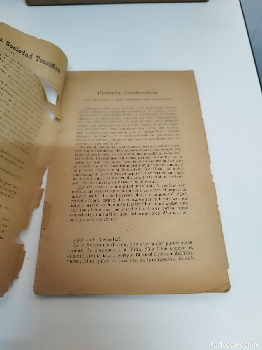 Libros antiguos: TOM&Aacute;S PASCAL - CONFERENCIAS TEOS&Oacute;FICAS - 1909 - Foto 2