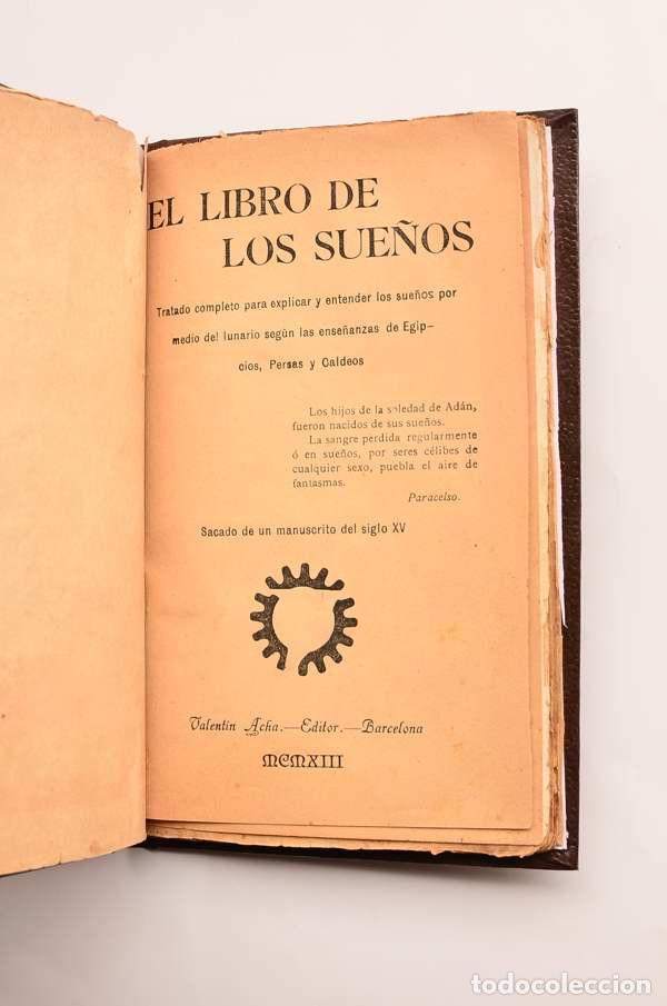 Libros antiguos: El libro de los sue&ntilde;os - An&oacute;nimo - Foto 3
