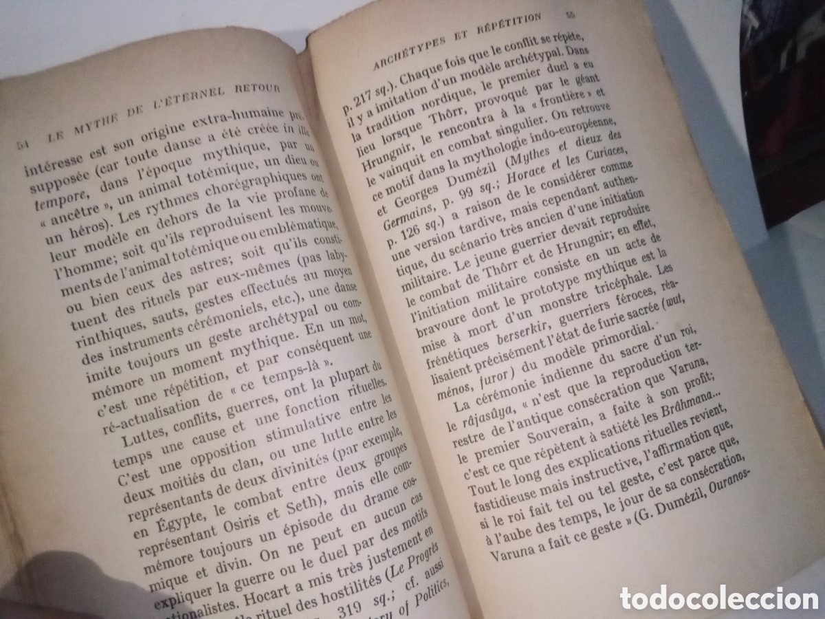 Libros antiguos: LE MYTHE DE l ETERNEL RETOUR - MIRCEA ELIADE - Foto 4