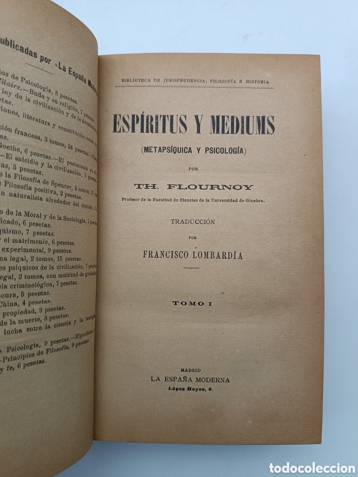 Libros antiguos: Esp&iacute;ritus y m&eacute;diums ediciones la Espa&ntilde;a moderna principios del XX - Foto 2