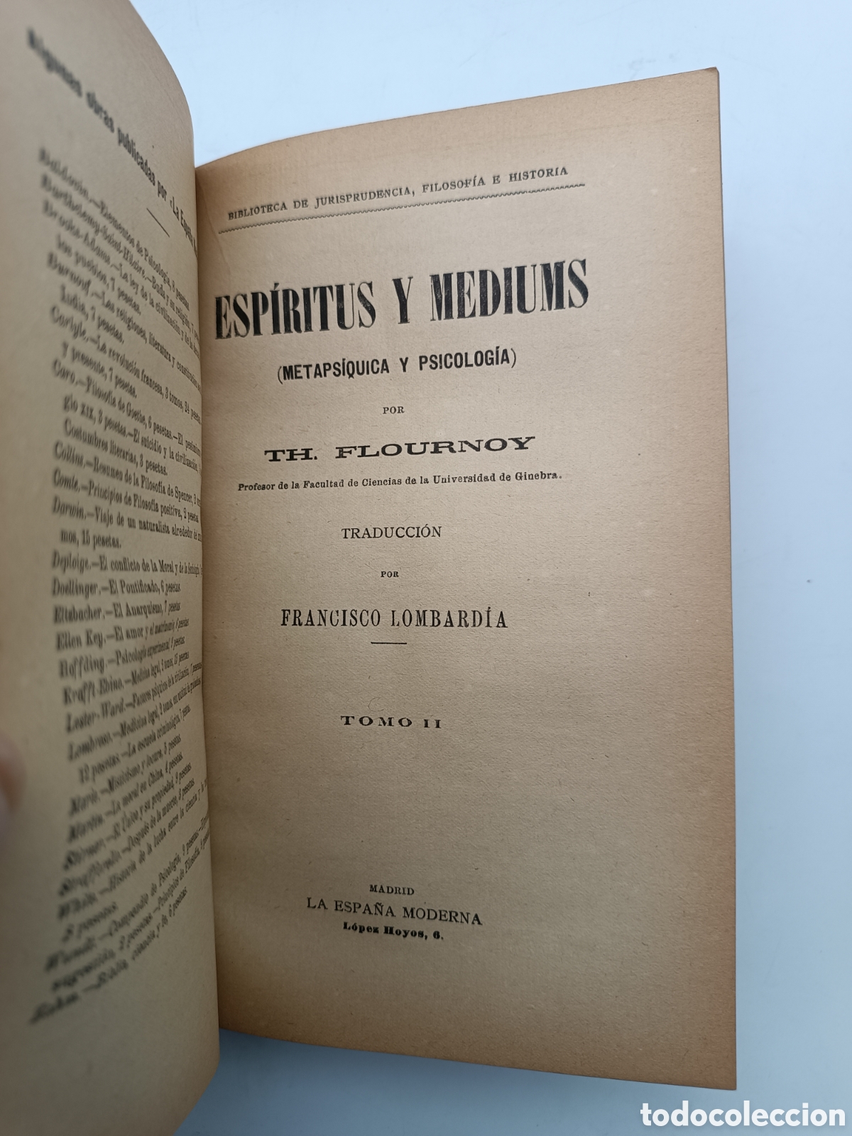 Libros antiguos: Esp&iacute;ritus y m&eacute;diums ediciones la Espa&ntilde;a moderna principios del XX - Foto 3