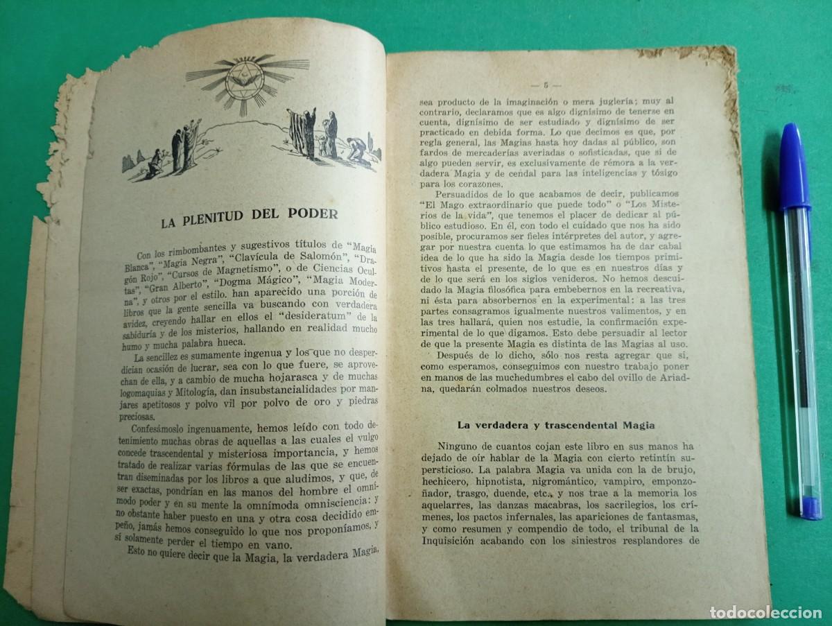 Libros antiguos: Antiguo libro de magia La Plenitud del Poder. Magia. - Foto 4