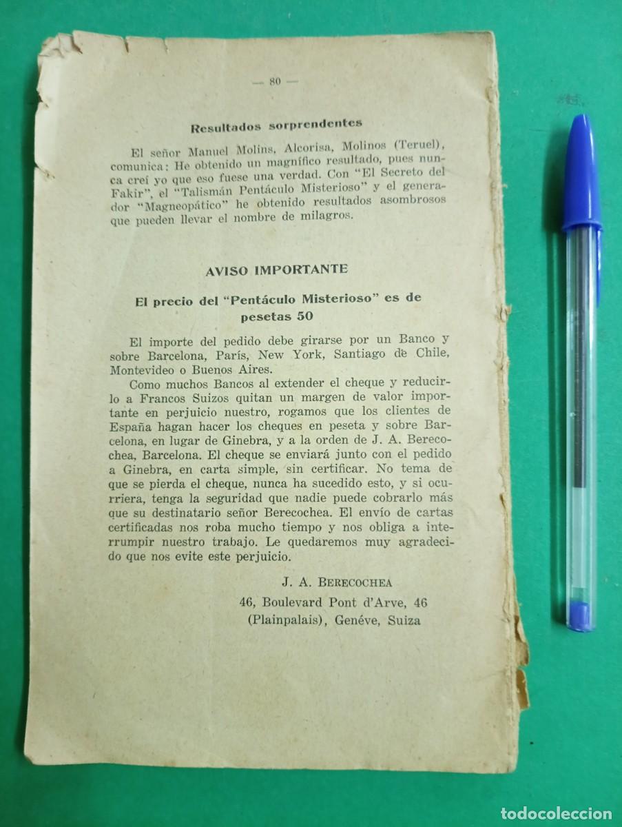 Libros antiguos: Antiguo libro de magia La Plenitud del Poder. Magia. - Foto 10