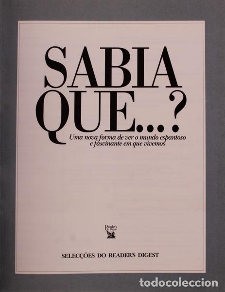 Libros antiguos: SABIA QUE...? - Foto 1