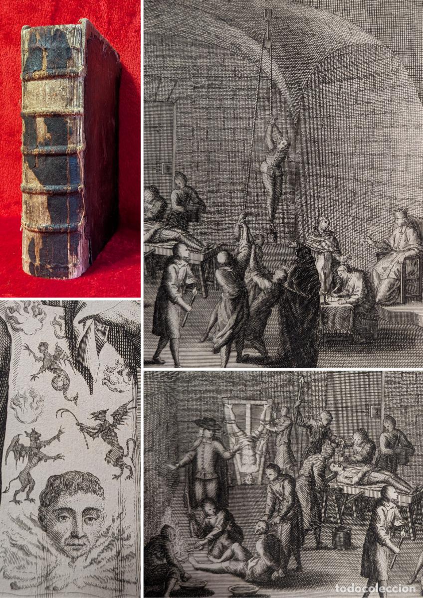 Livros antigos: ❤️️A&Ntilde;O 1731 - LA INQUISICI&Oacute;N ESPA&Ntilde;OLA - BRUJER&Iacute;A, MAGIA, ADIVINACI&Oacute;N, TORTURAS - GRABADOS -1&ordf;EDICI&Oacute;N