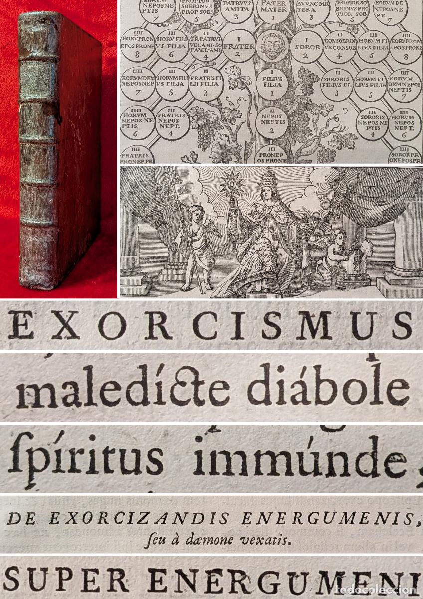 Livros antigos: ❤️️☠ A&Ntilde;O 1744 - LIBRO DE EXORCISMOS DE LISIEUX - CONJUROS BRUTALES CON CRUCES MARCADAS - DEMONIOS