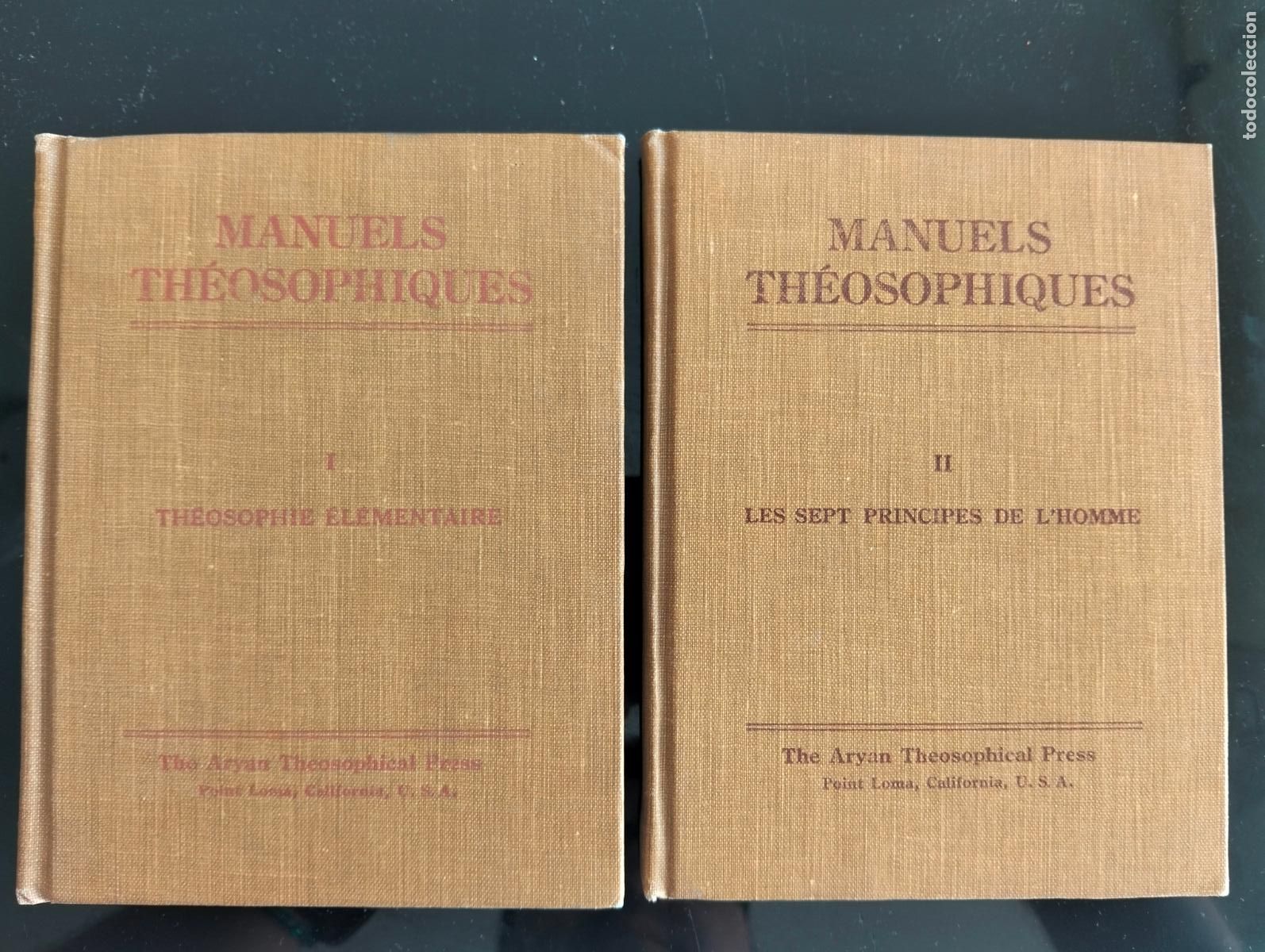 Livres anciens: Rare. Manuels Theosophiques, Les Sept Principes de L'Homme, Aryan Press, California, 1919 L55