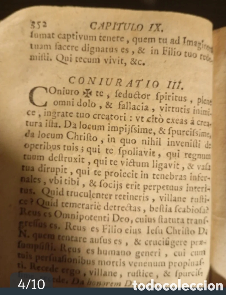 Libros antiguos: 1735 Libro de exorcismos - Foto 4