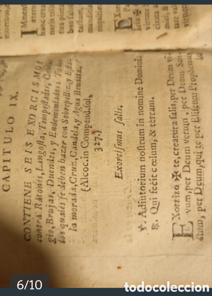 Libros antiguos: 1735 Libro de exorcismos - Foto 6