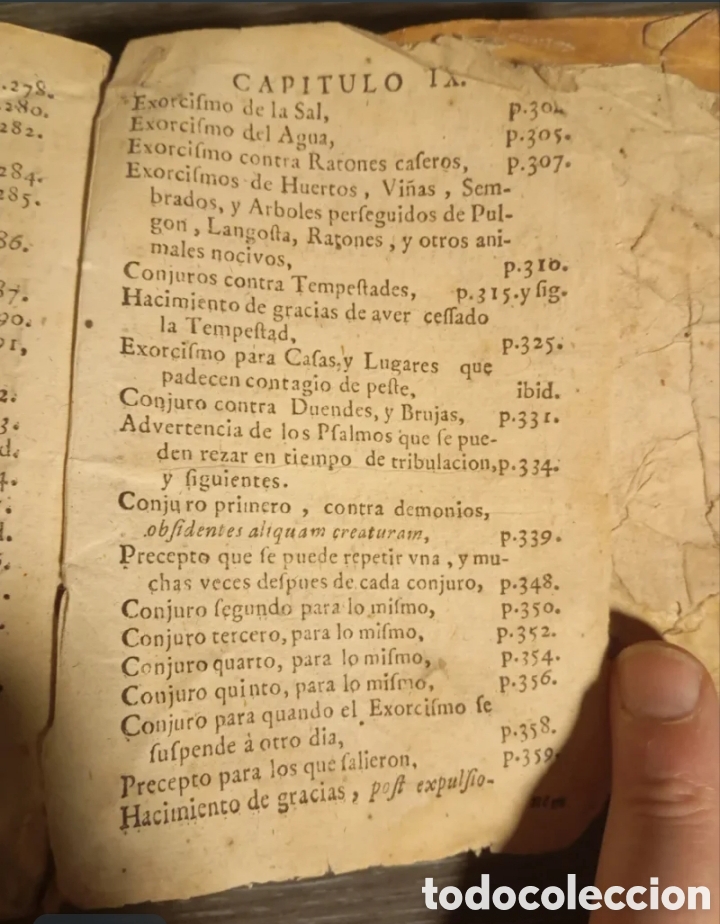 Libros antiguos: 1735 Libro de exorcismos - Foto 9