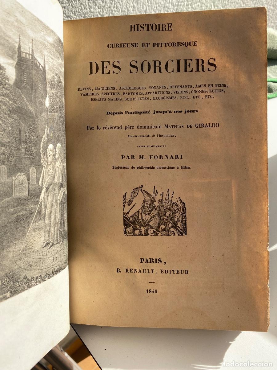 Old books: HISTOIRE CURIEUSE ET PITTORESQUE DES SORCIERS MATHIAS DE GIRALDO 1846