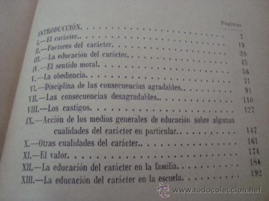 Libros antiguos: LA EDUCACI&Oacute;N DE CAR&Aacute;CTER - A. SELA (1890) - Foto 2