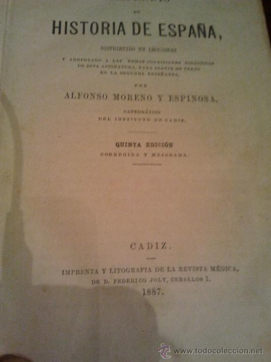 Libros antiguos: COMPENDIO DE HISTORIA DE ESPA&Ntilde;A - Foto 1