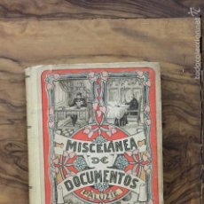 Libros antiguos: MISCELÁNEA GENERAL DE DOCUMENTOS VARIOS. ESTEBAN PALUZIE. 1918.