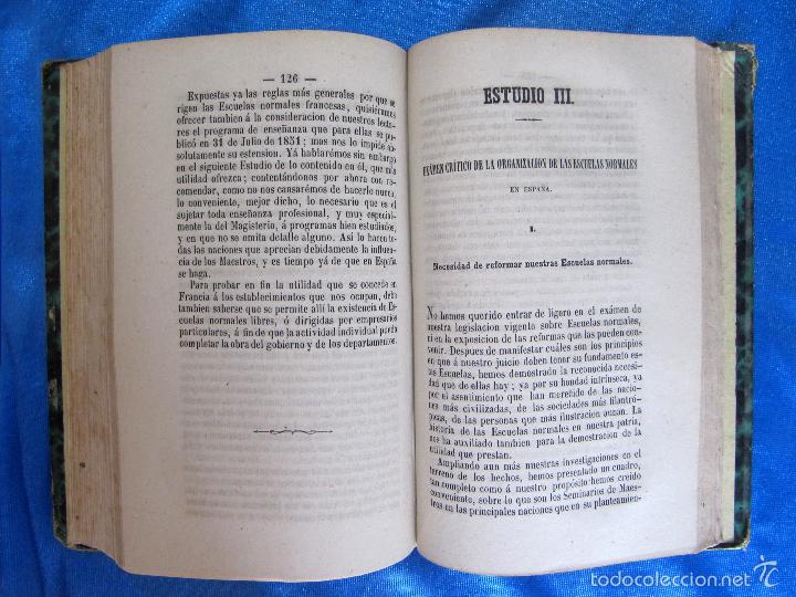 Libros antiguos: ESTUDIOS SOBRE LA PRIMERA ENSEÑANZA. CARLOS YEVES. IMP. Y LIB. DE ANTONIO NE-LO, TARRAGONA, 1861-63. - Foto 4 - 61462983