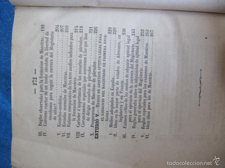 Libros antiguos: ESTUDIOS SOBRE LA PRIMERA ENSEÑANZA. CARLOS YEVES. IMP. Y LIB. DE ANTONIO NE-LO, TARRAGONA, 1861-63. - Foto 6 - 61462983