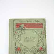 Libros antiguos: LIBRO DE TAPA DURA - MANUALES GALLACH Nº 40 ARTE DE ESTUDIAR - EDIT, MANUEL SOLER - AÑOS 20