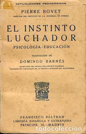 Libros antiguos: El instinto luchador - Foto 1