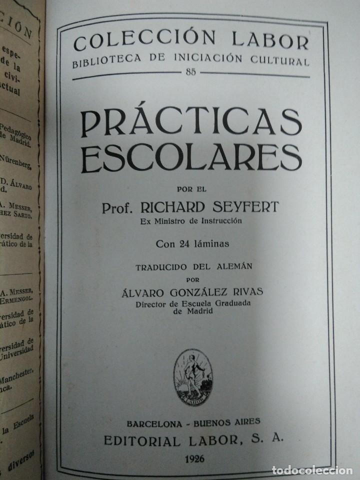 Libros antiguos: Pr&aacute;cticas escolares, Ed. Labor, 1926 - Foto 1