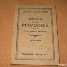 Libros antiguos: HISTORIA DE LA PEDAGOGIA