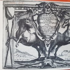 Libros antiguos: EJERCICIOS DE LA GINETA, FACSIMIL.