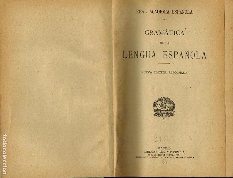 Libros antiguos: GRAM&Aacute;TICA DE LA LENGUA ESPA&Ntilde;OLA - Foto 1