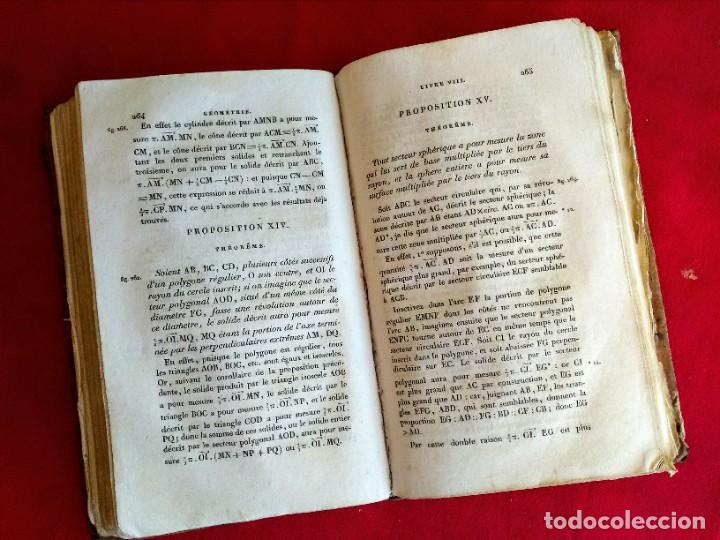 Libros antiguos: Libro antiguo &Eacute;l&eacute;ments de G&eacute;om&eacute;trie - Foto 5