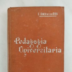 Libros antiguos: PEDAGOGIA UNIVERSITARIA MANUALES SOLER