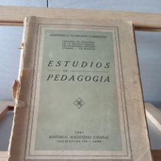 Libros antiguos: ESTUDIOS DE PEDAGOGÍA. 1941.. Lote 270537468